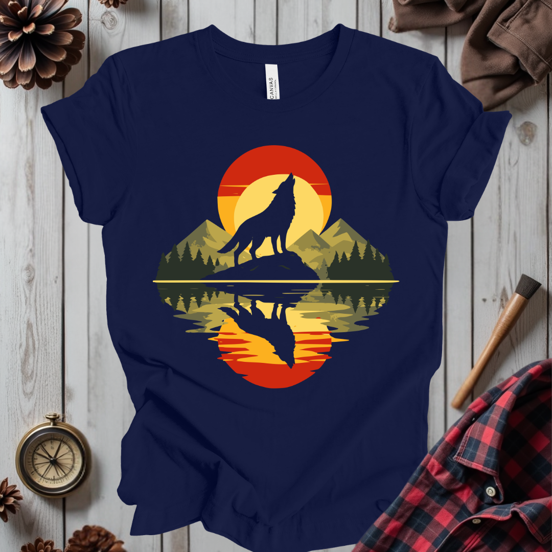 Howling Wolf Sunset T-Shirt