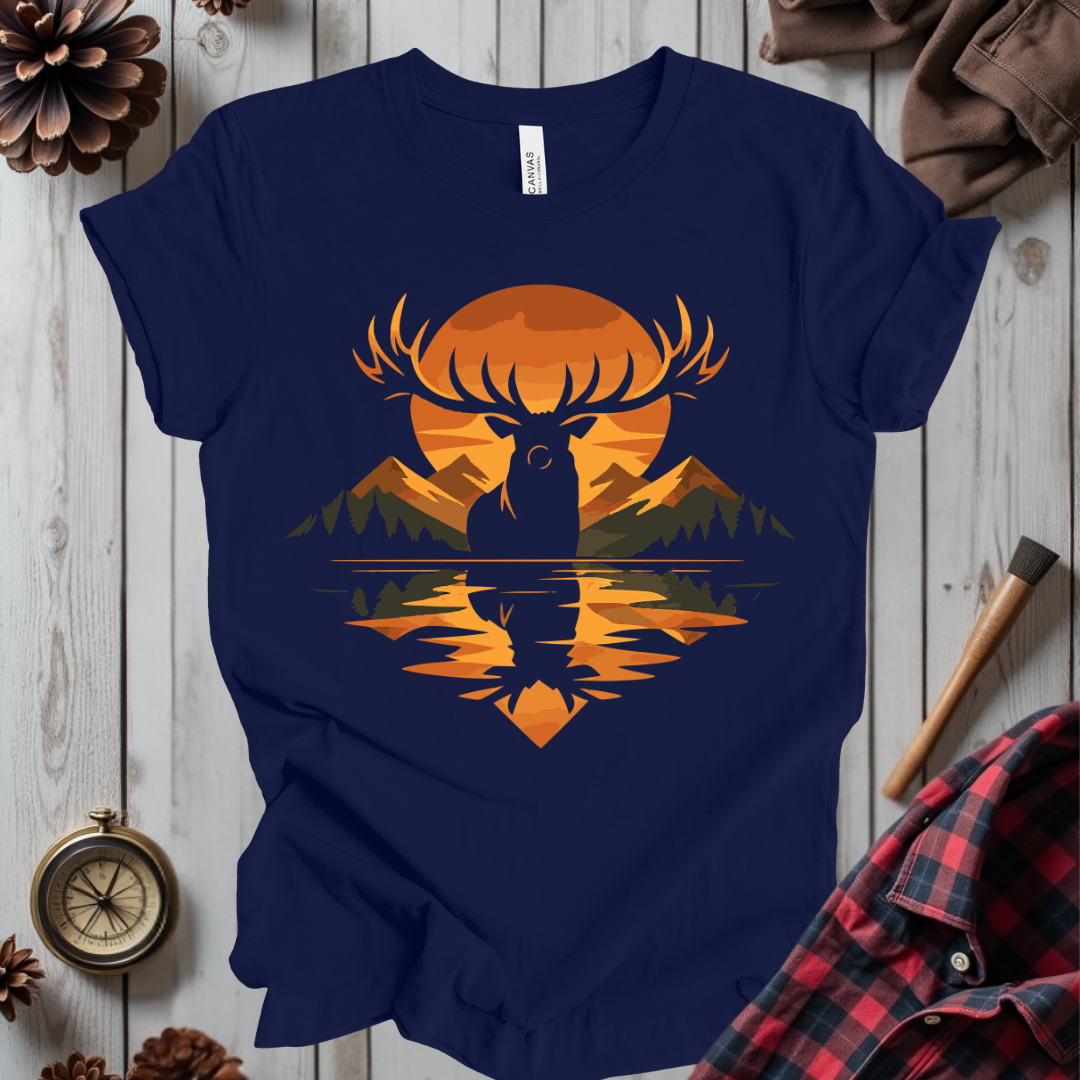 Moose Sunset T‑Shirt