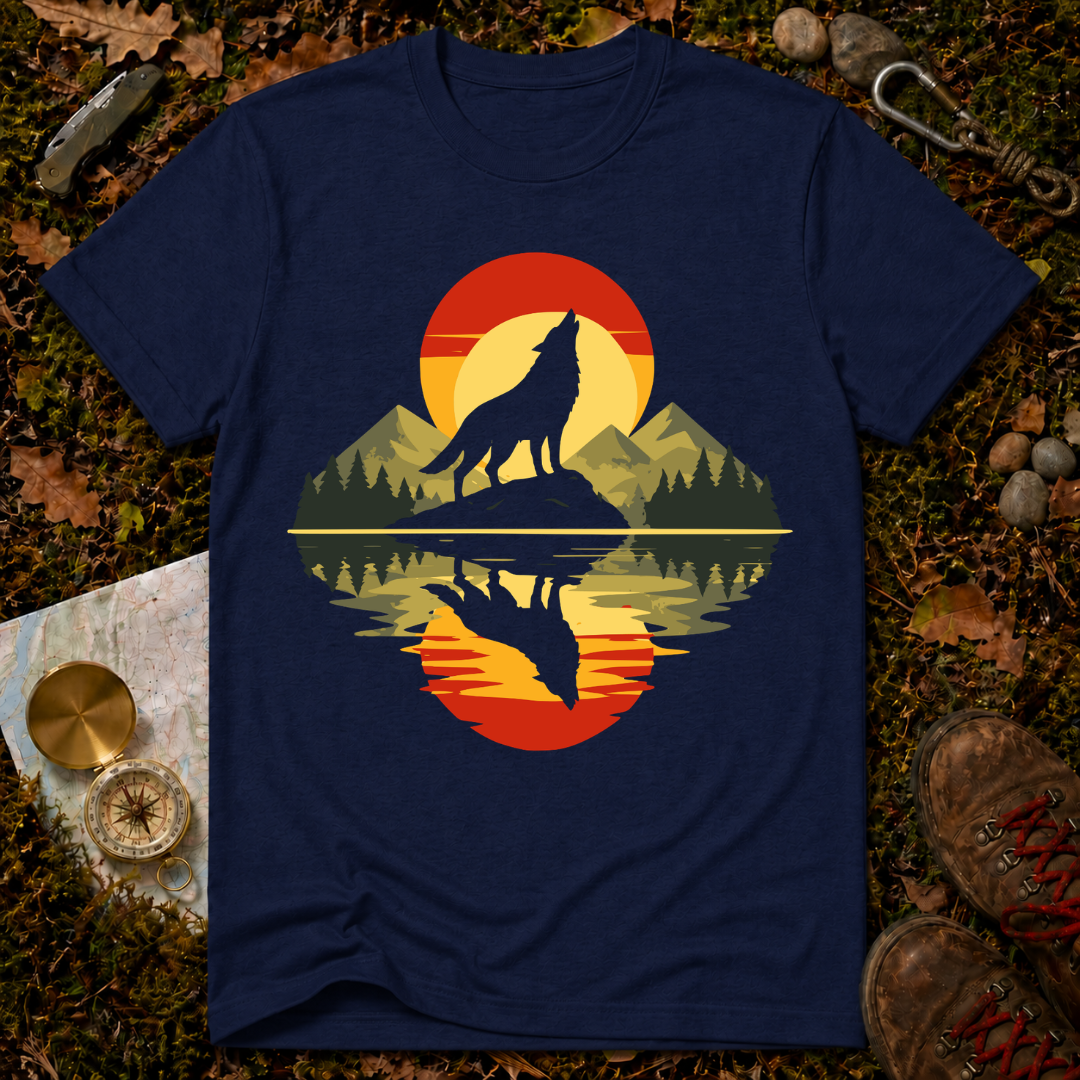Howling Wolf Sunset T-Shirt