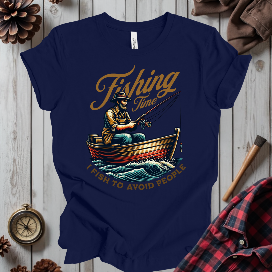 I Fish To Avoid People T-Shirt