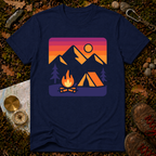 Retro Camping Sunset T-Shirt