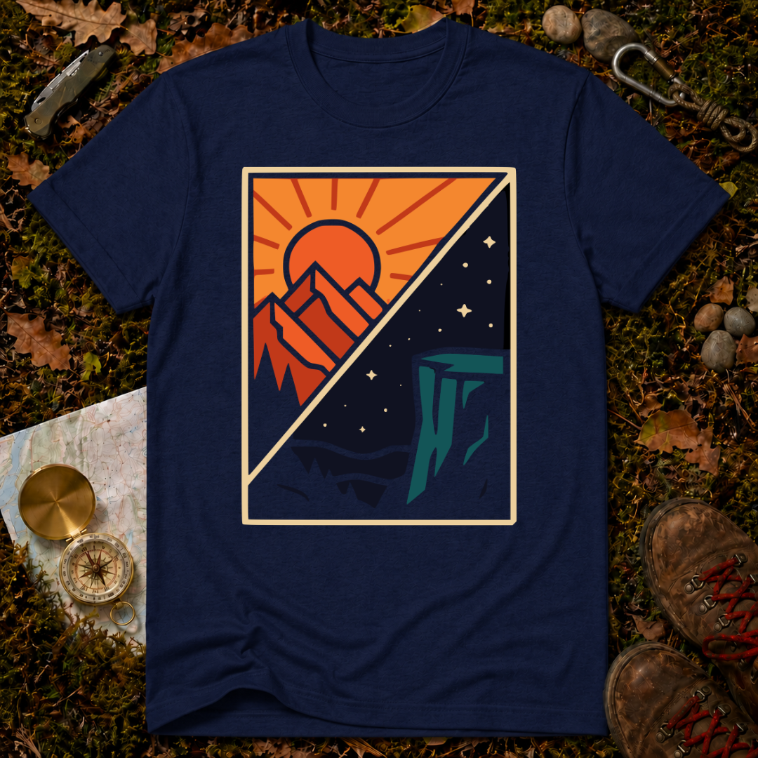 Split Sun & Moon Scene T-Shirt