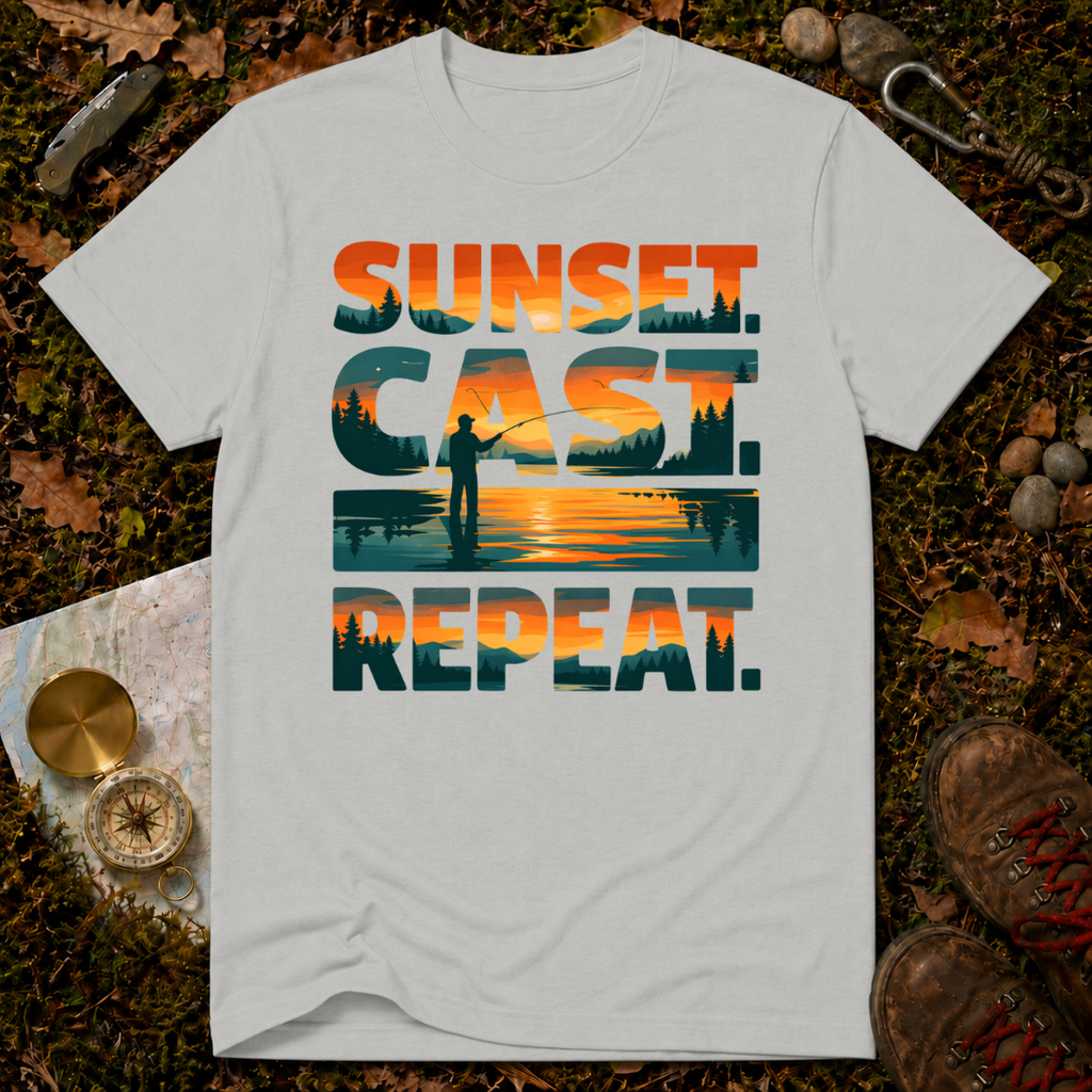 Sunset. Cast. Repeat T-Shirt
