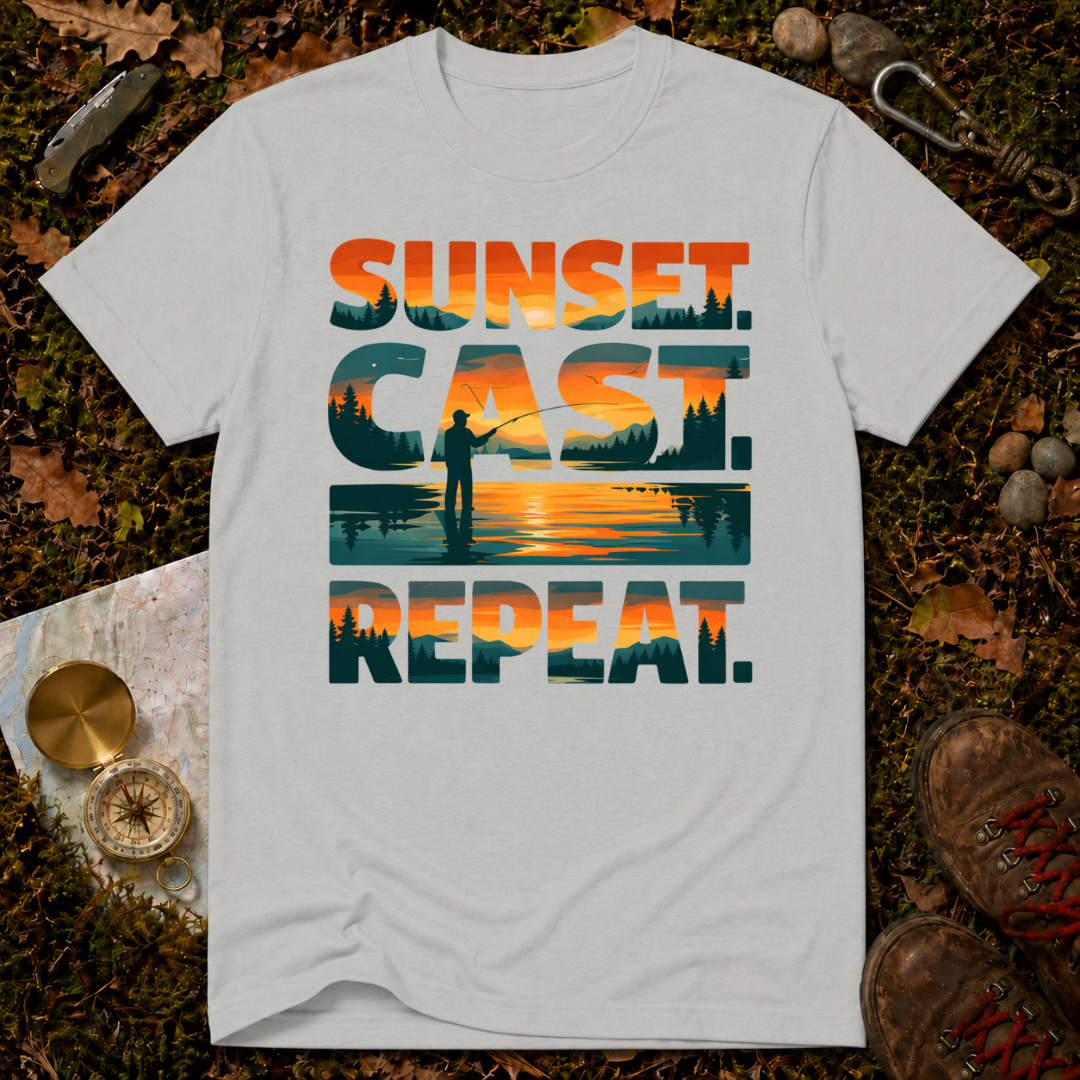 Sunset. Cast. Repeat T-Shirt