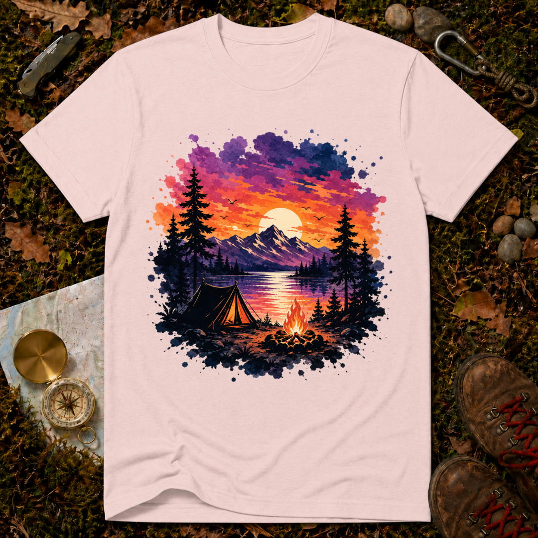 Sunset Mountain Camping T-Shirt