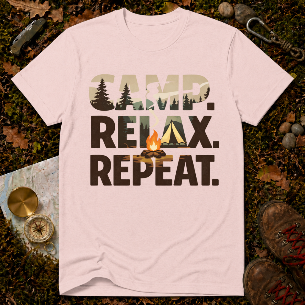 Camp. Relax. Repeat T-Shirt