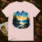 Campfire Lake Sunset T-Shirt