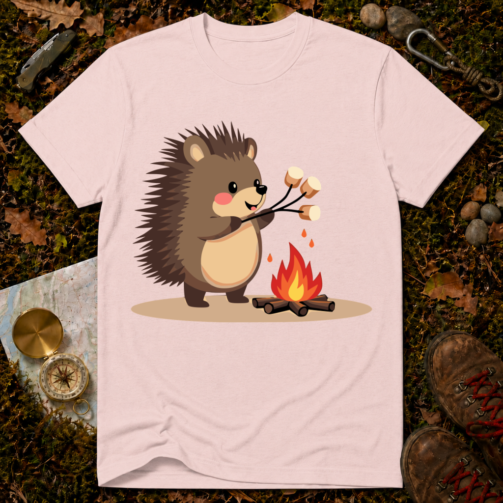 Camping Hedgehog T-Shirt