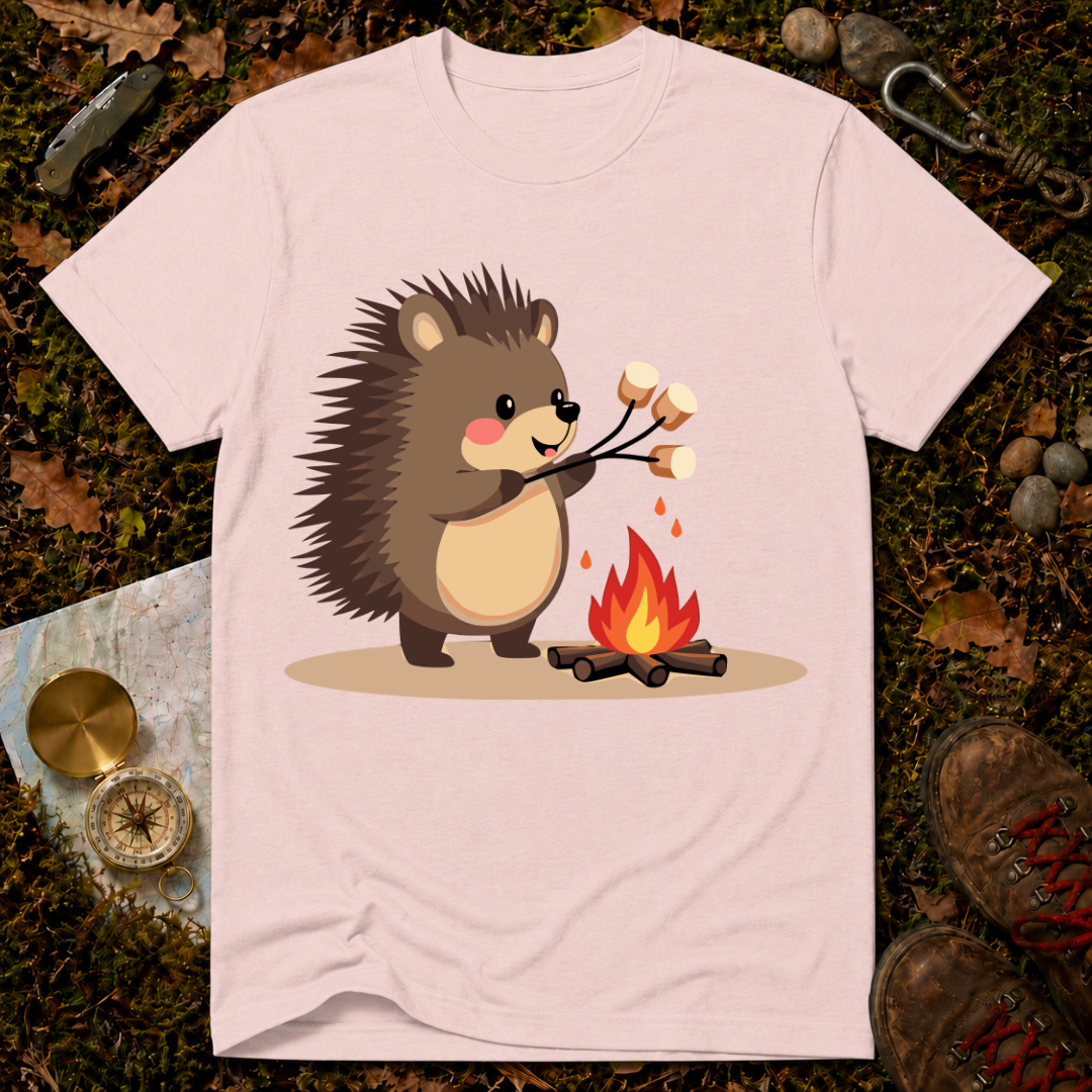Camping Hedgehog T-Shirt