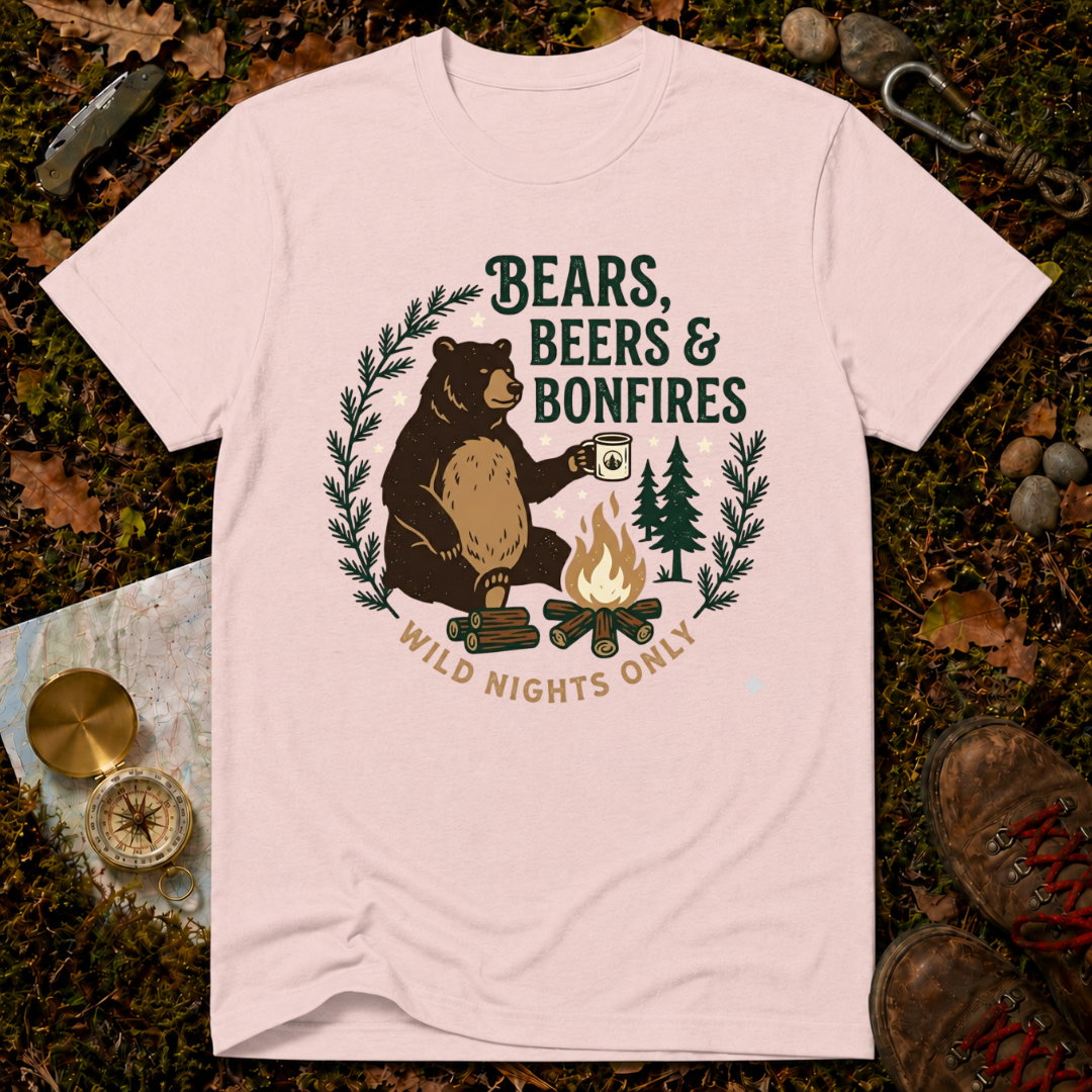 Bears Bears & Bonfires T-Shirt