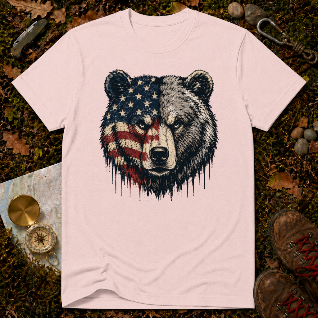 USA Flag Bear T-Shirt