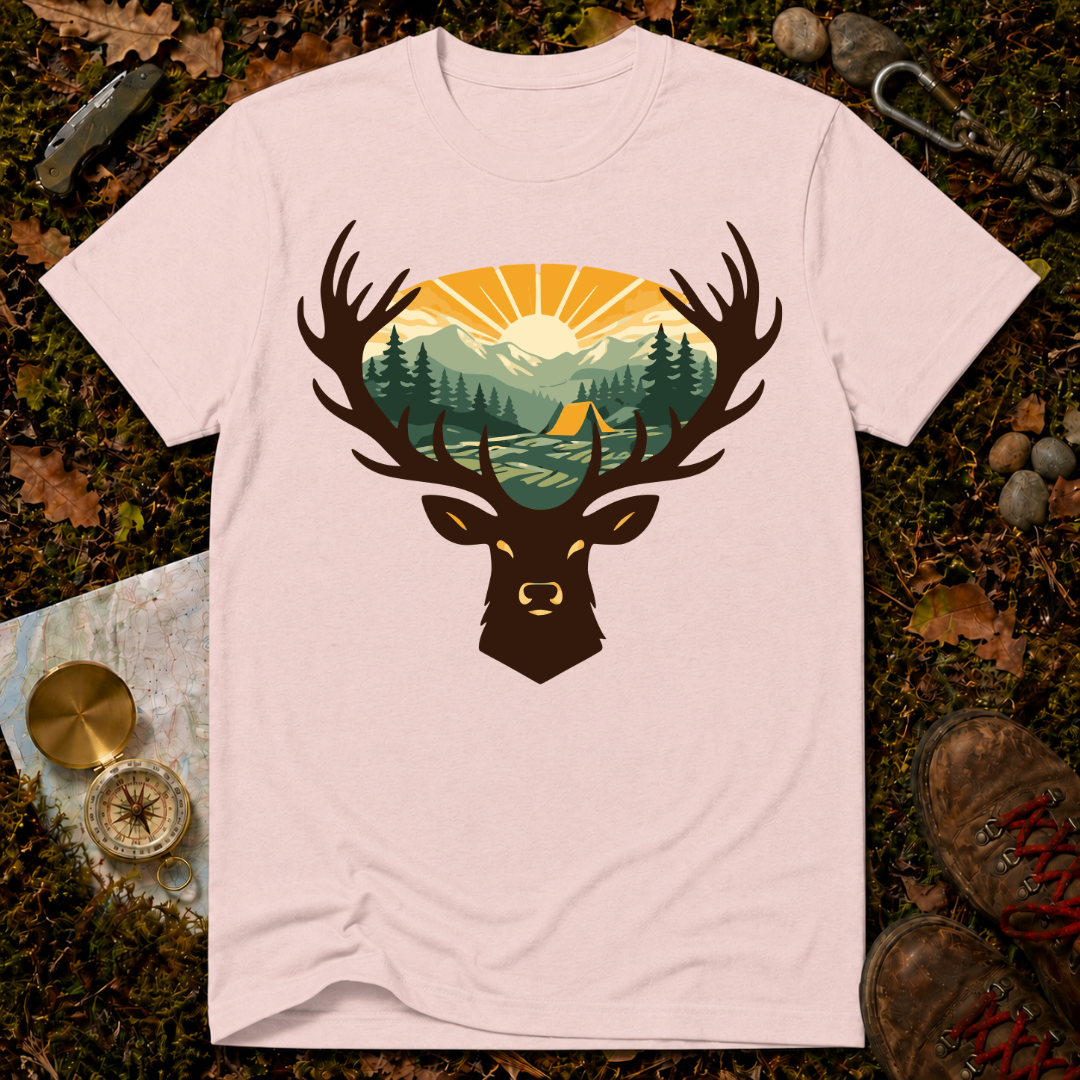 Deer Sunrise T‑Shirt