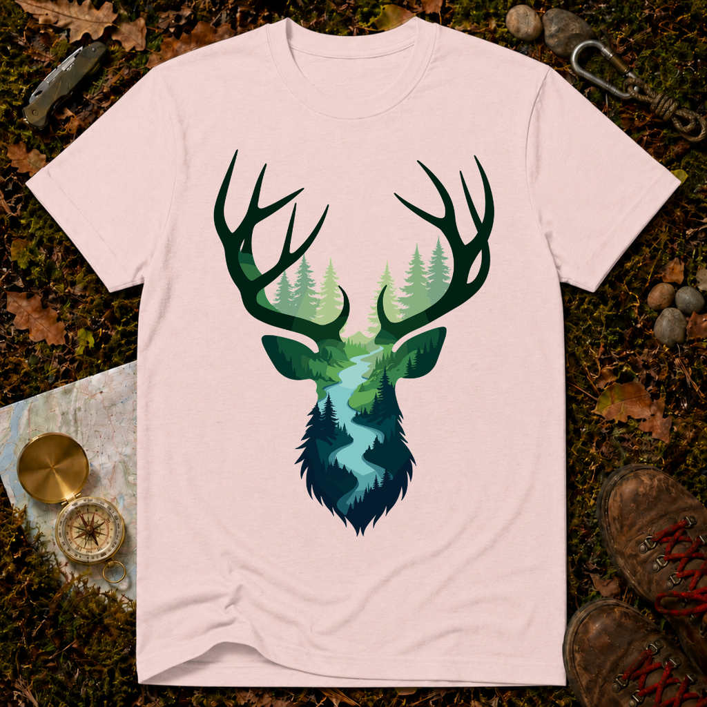 Nature-Inspired Antlers T-Shirt