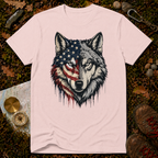 USA Flag Wolf T-Shirt
