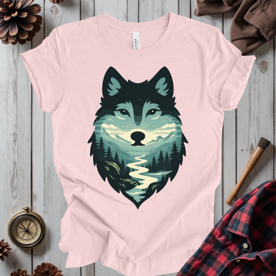Scenic Forest Wolf T-Shirt