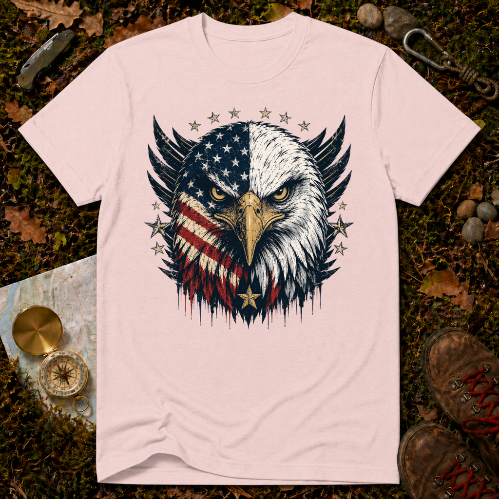 USA Flag Bald Eagle T-Shirt