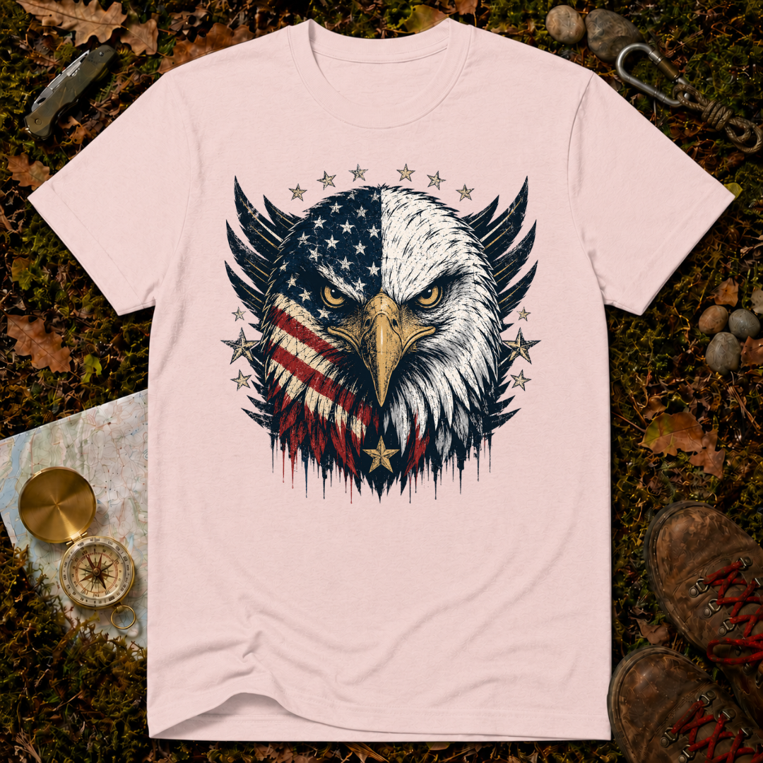 USA Flag Bald Eagle T-Shirt