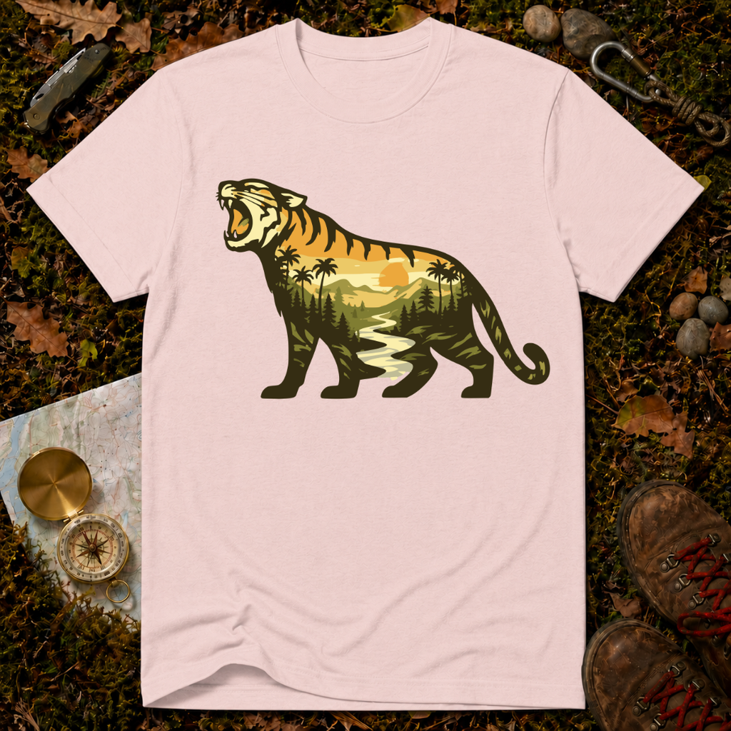 Roaring Tiger Landscape T-Shirt