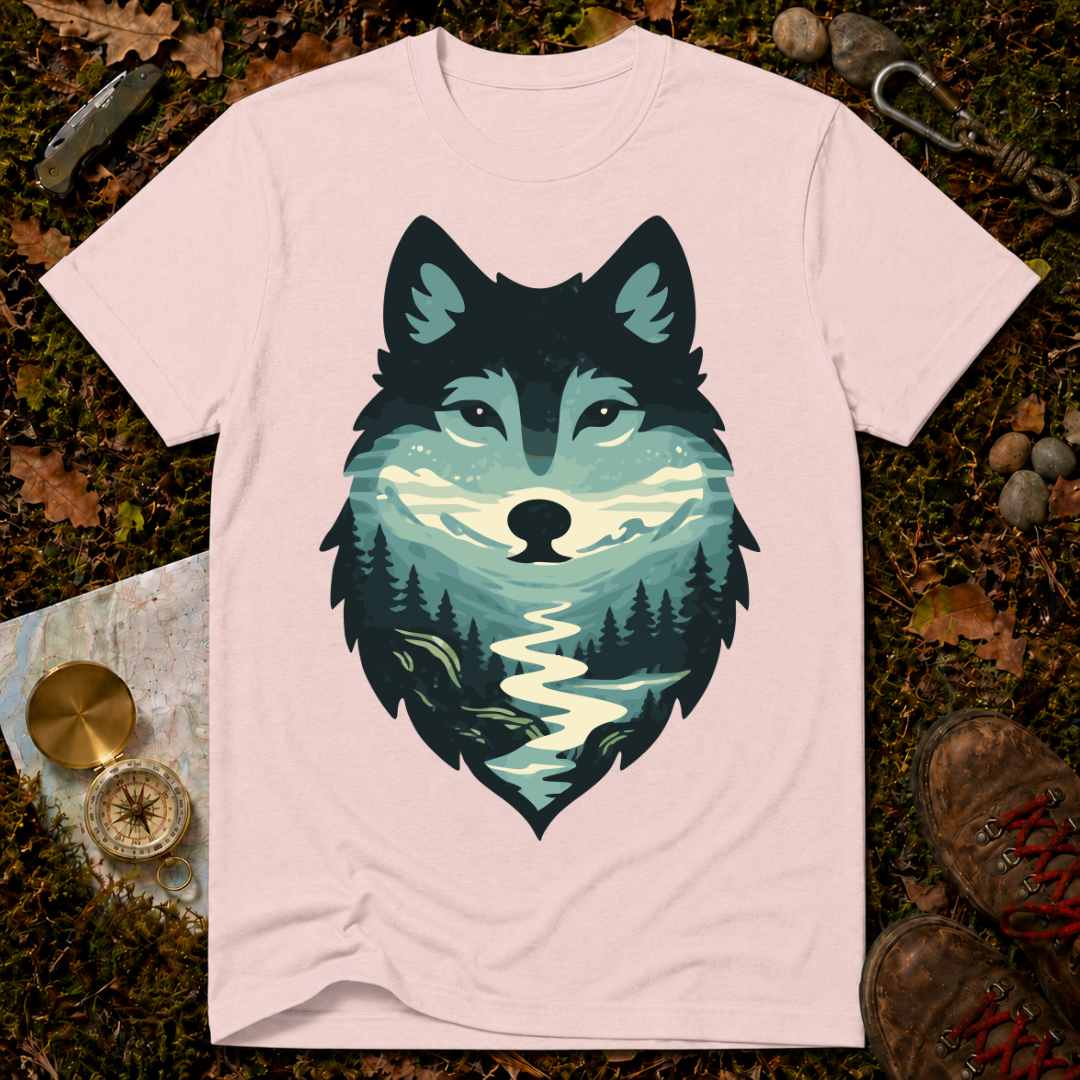 Scenic Forest Wolf T-Shirt