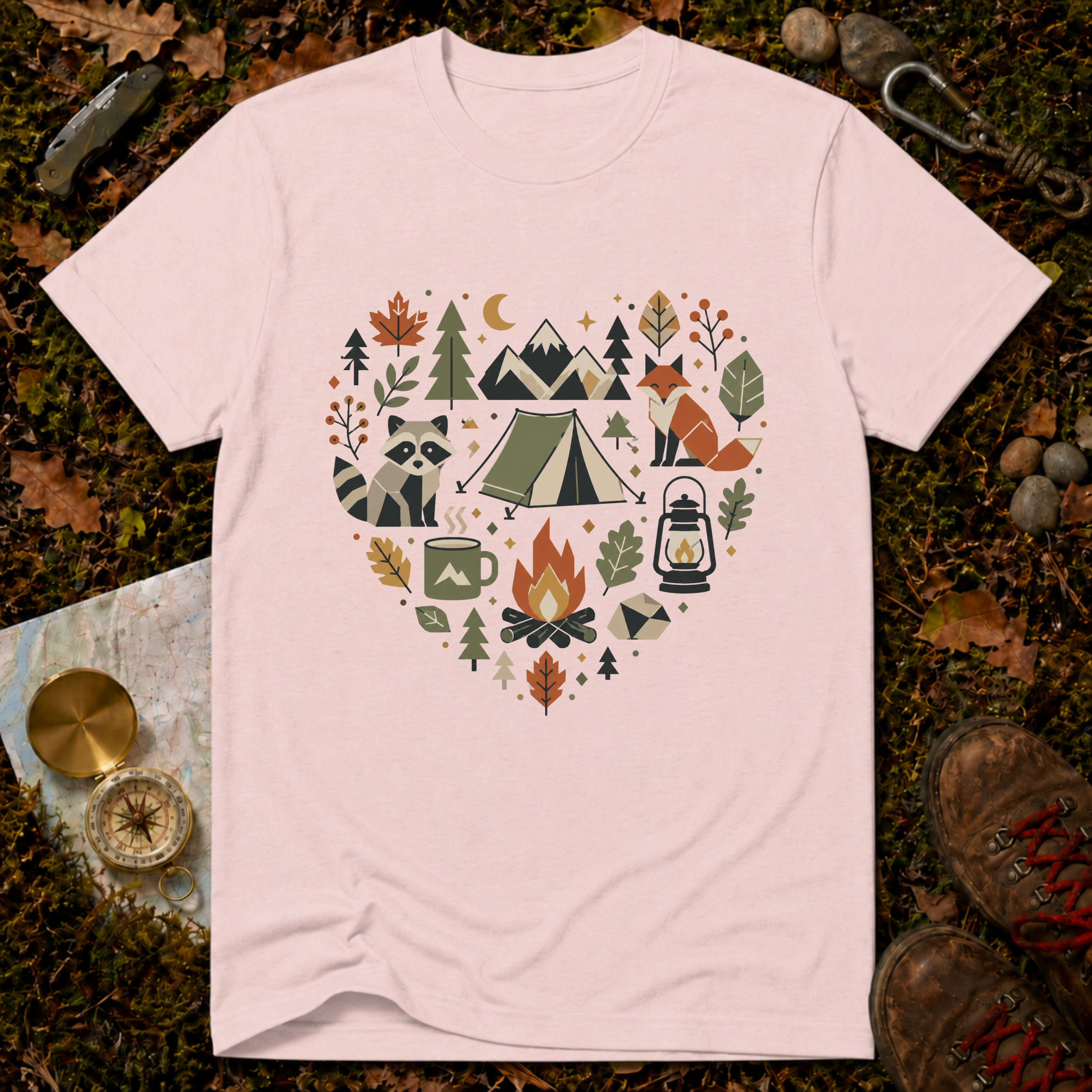 Autumn Camp Heart T-Shirt