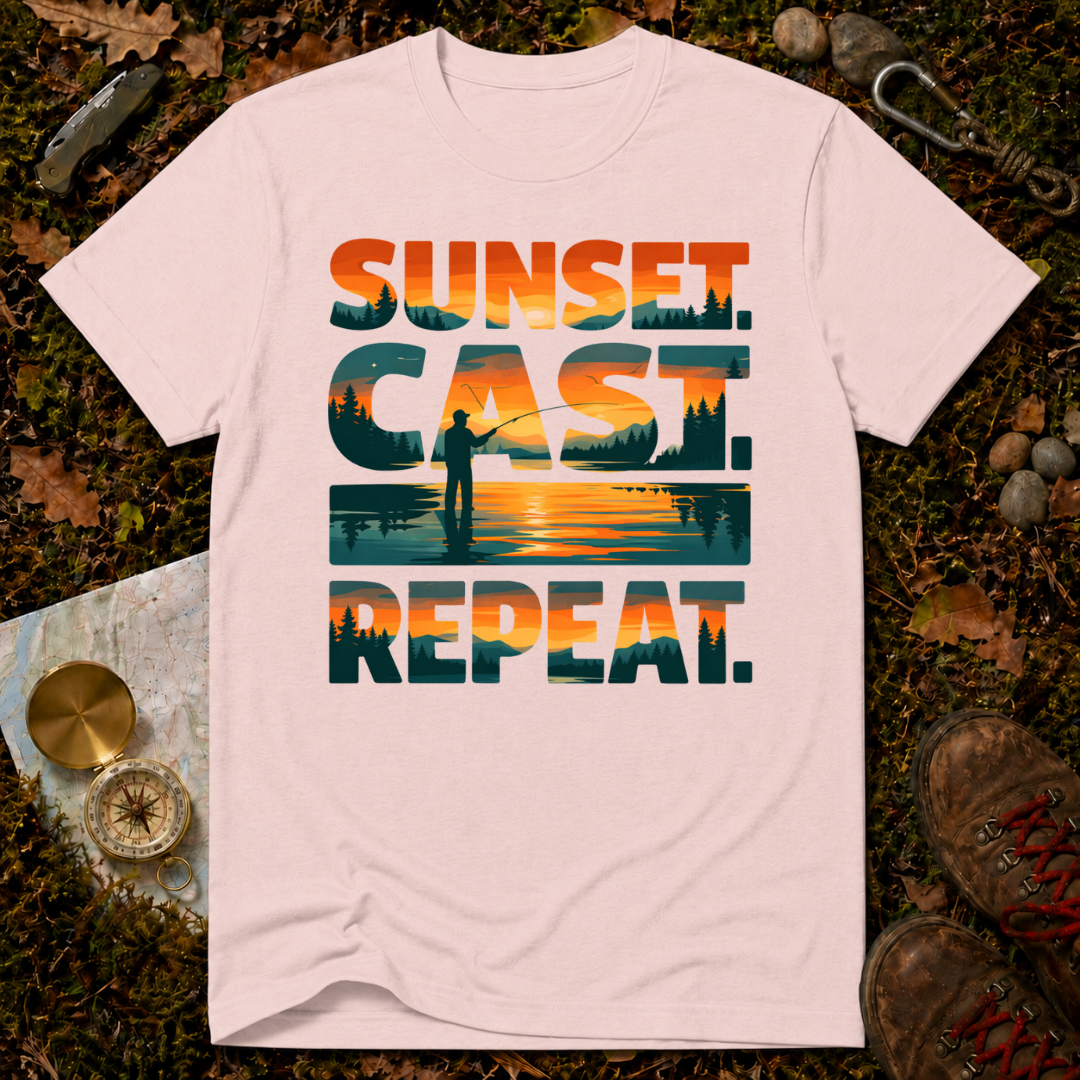 Sunset. Cast. Repeat T-Shirt