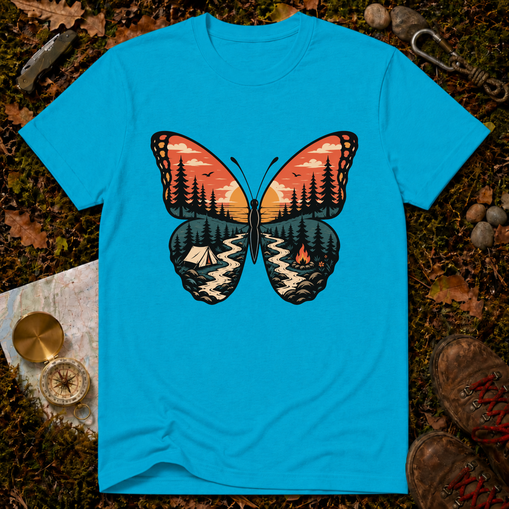 Butterfly Camping T-Shirt