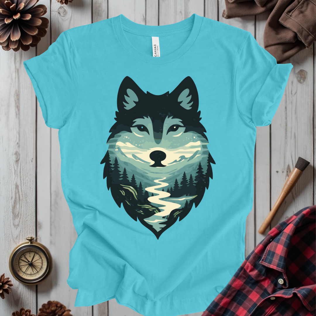 Scenic Forest Wolf T-Shirt