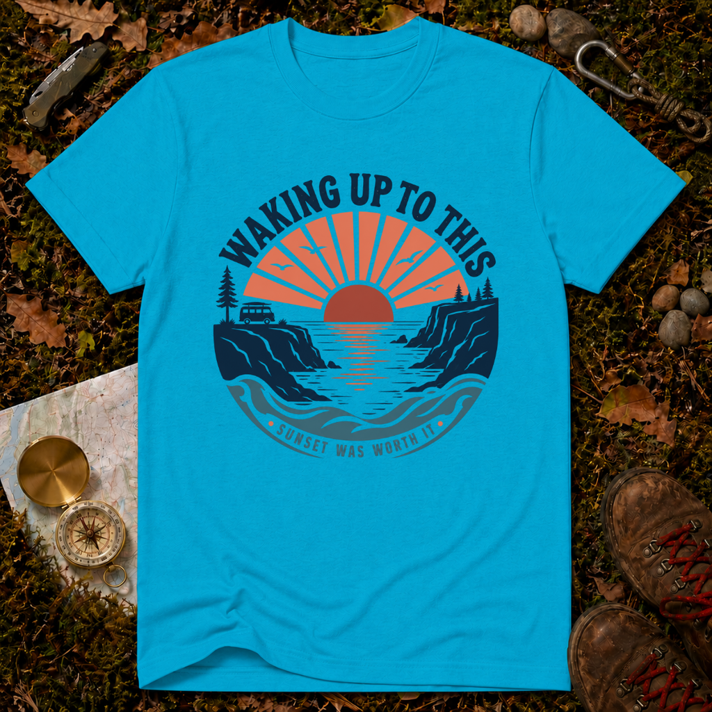 Waking Up To This Sunset T‑Shirt