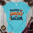 Powered By Snacks And Sarcasm T-Shirt