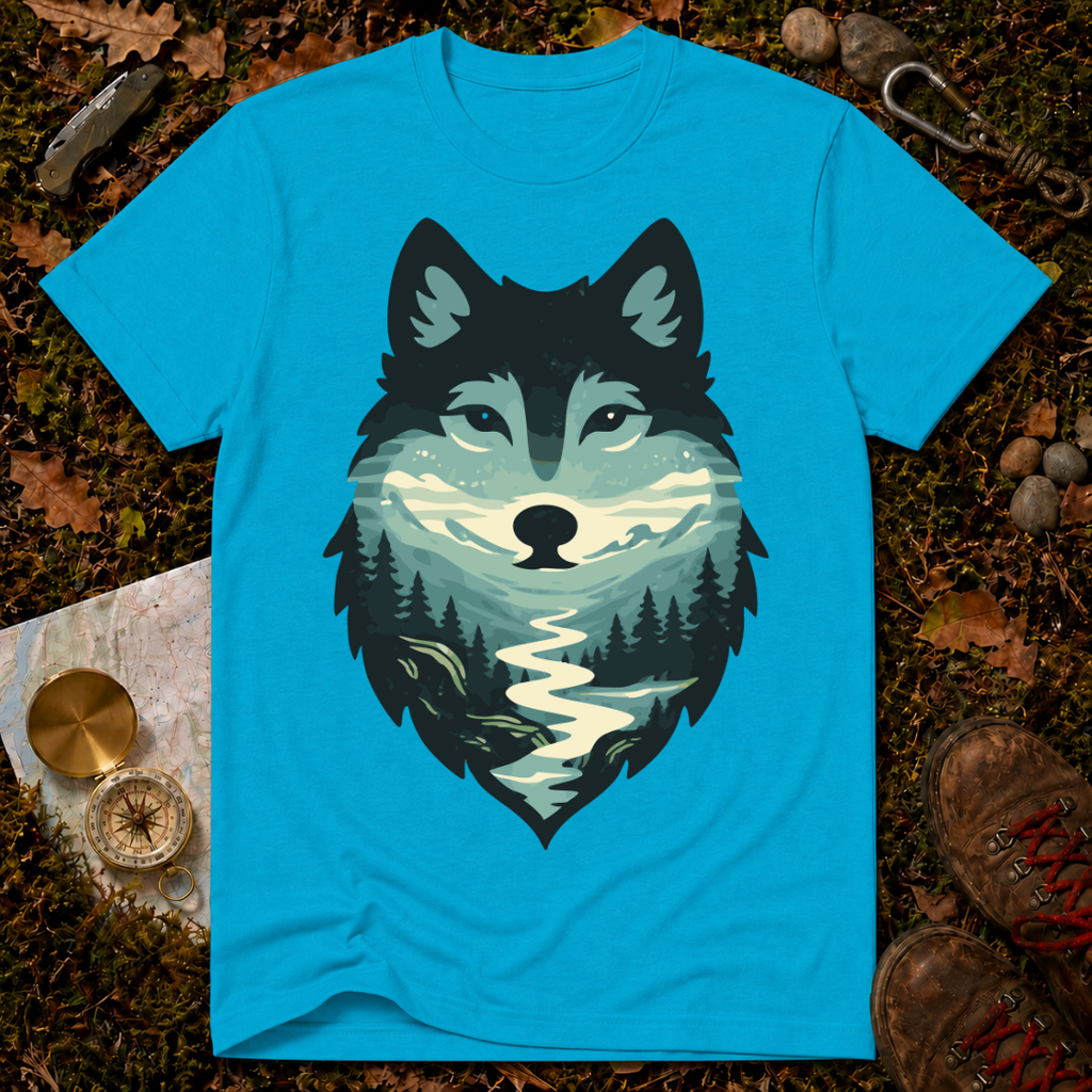 Scenic Forest Wolf T-Shirt