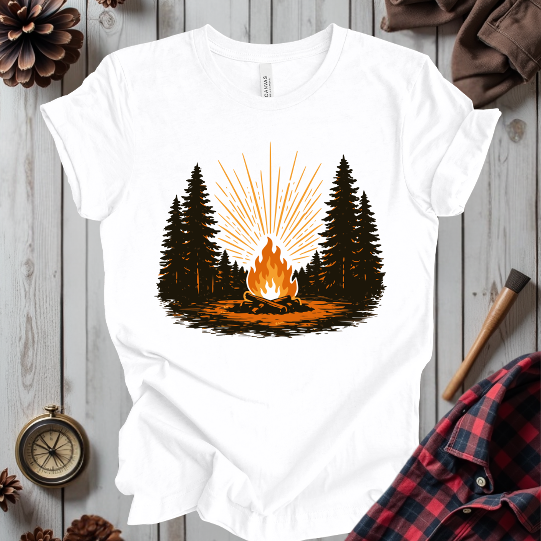 Retro Forest Bonfire