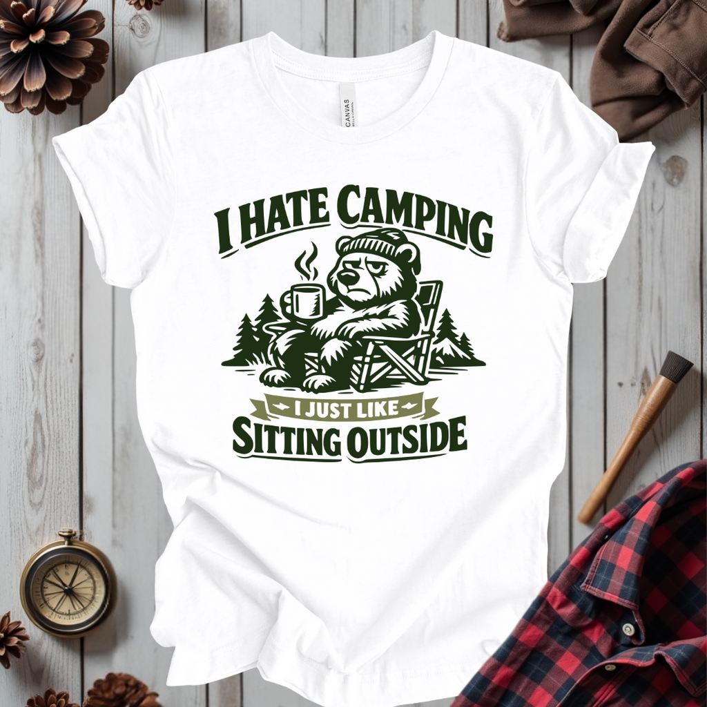I Hate Camping T-Shirt