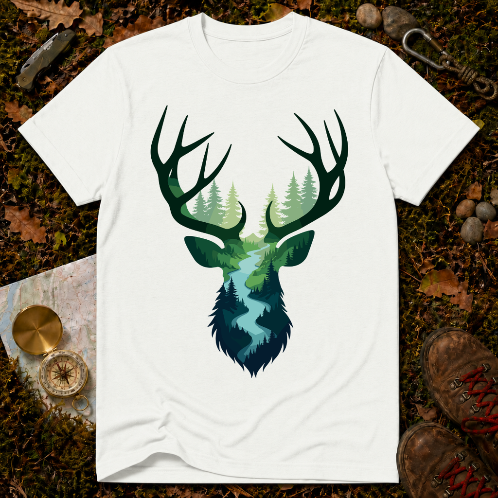 Nature-Inspired Antlers T-Shirt