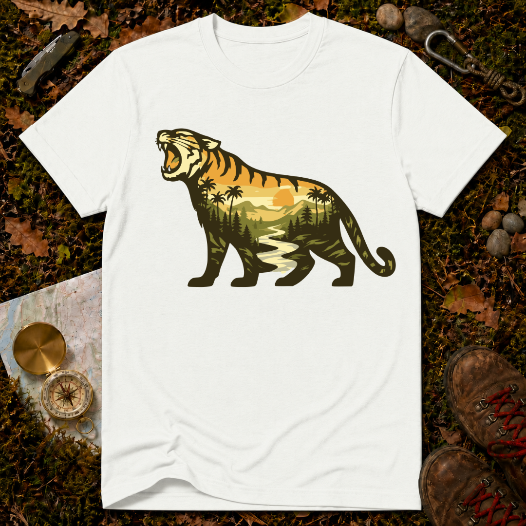 Roaring Tiger Landscape T-Shirt