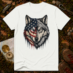 USA Flag Wolf T-Shirt