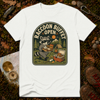 Raccoon Buffet Open T-Shirt