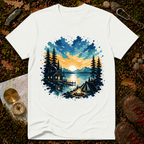 Campfire Lake Sunset T-Shirt