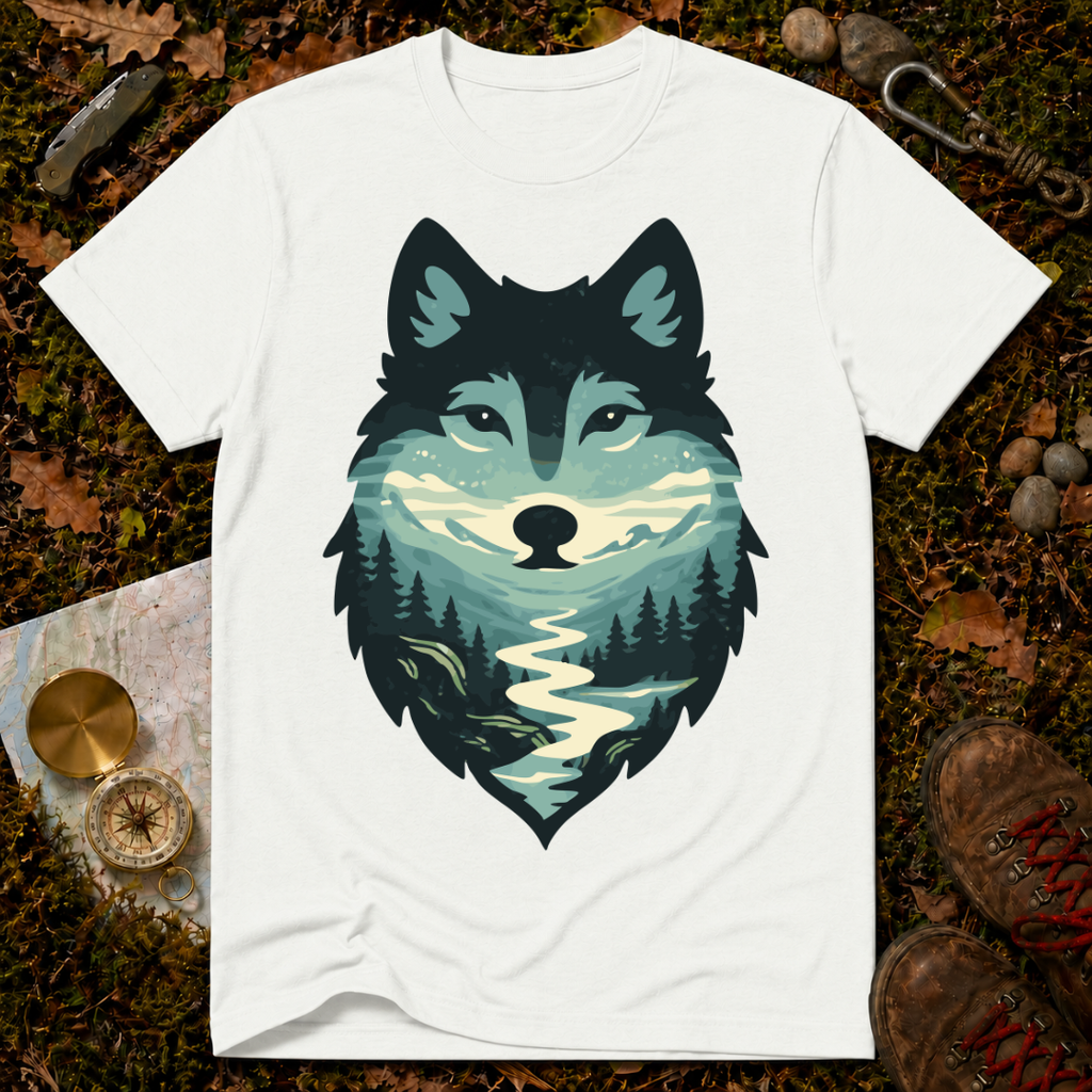 Scenic Forest Wolf T-Shirt