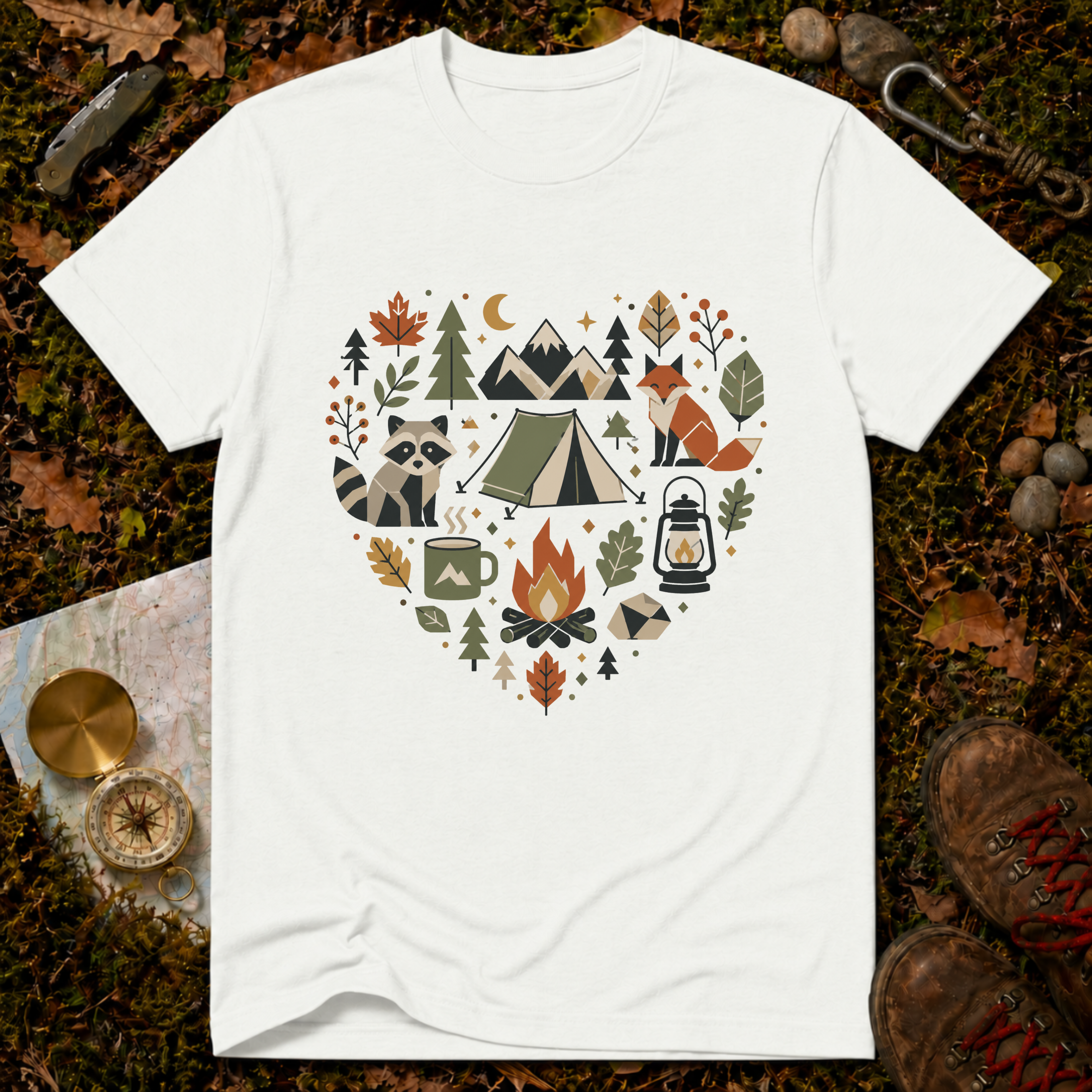 Autumn Camp Heart T-Shirt