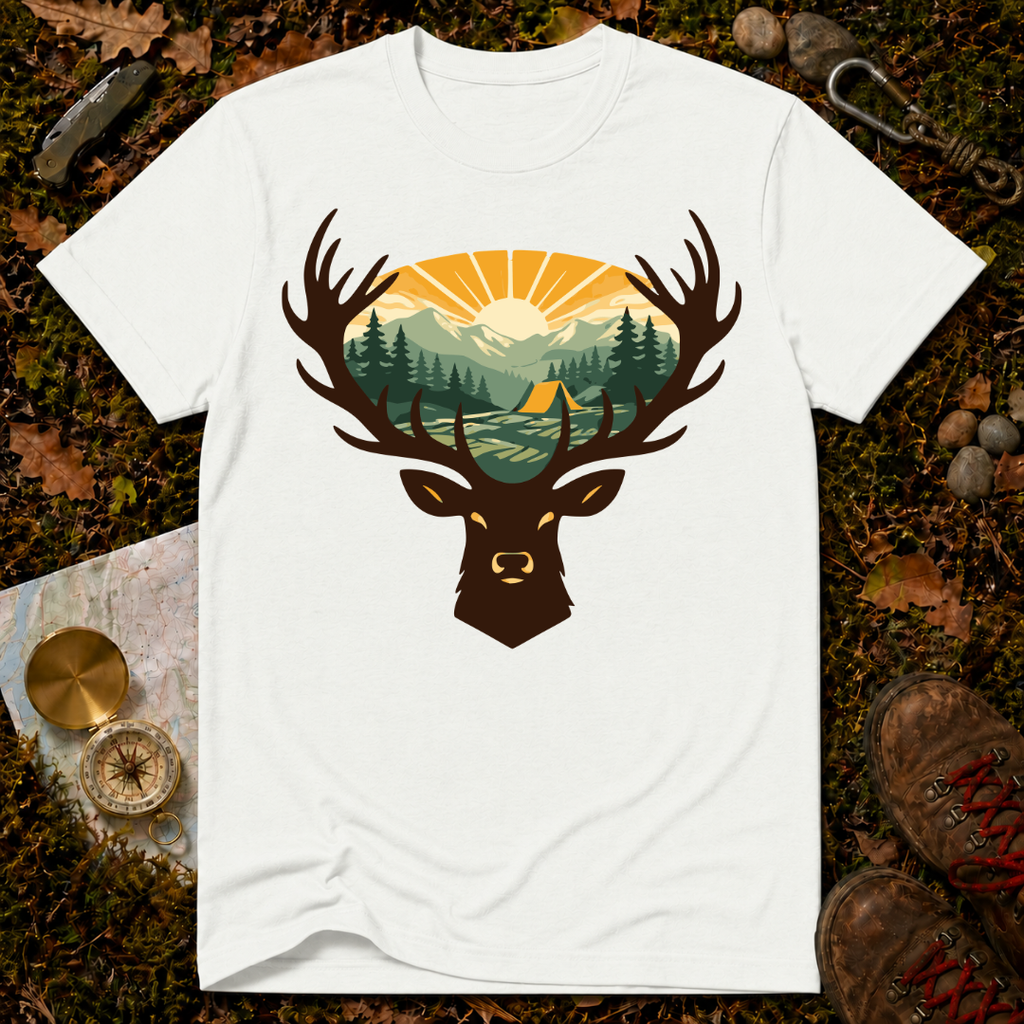Deer Sunrise T‑Shirt