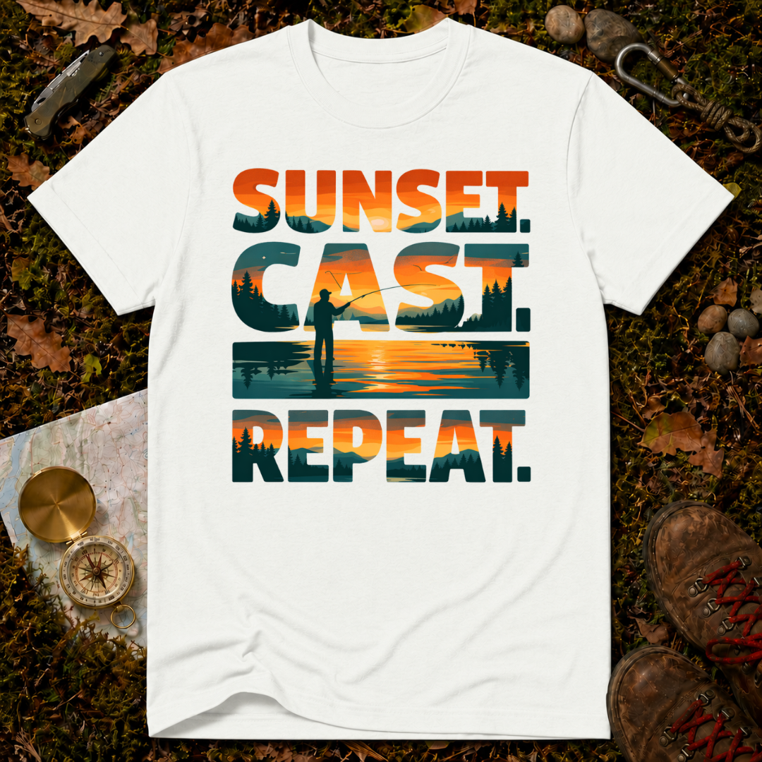 Sunset. Cast. Repeat T-Shirt